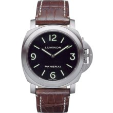 Panerai Men's Luminor Base Black Dial Watch PAM00176