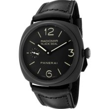 Panerai Watches Men's Radiomir Black Seal Mechanical Black Dial Black