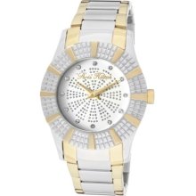 Paris Hilton Women's Heiress Round Watch Case/Dial Color: White and Silver, Hands Color: Silver, Bracelet Color: Silver