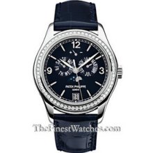 Patek Philippe Annual Calendar White Gold Diamond Watch 5147G