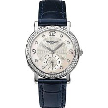 Patek Philippe Calatrava 18kt White Gold Diamond Ladies Watch 4959G