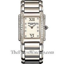 Patek Philippe Ladies Twenty-4 White Gold Watch 4910/20G