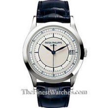 Patek Philippe Mens Calatrava White Gold Watch 5296G