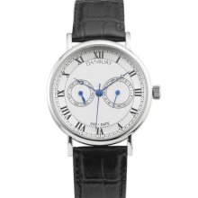 Personalized Two Eye Silver Dial Wrist Watch