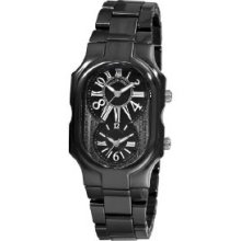 Philip Stein Signature All Black Ceramic Ladies Watch 2CB-MB-CB