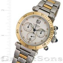 Pre-owned Cartier Pasha Chronograph 769212cc