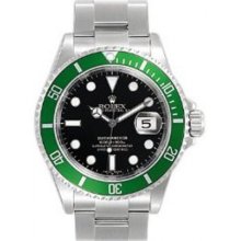 Pre-owned Rolex Men's Oyster Perpetual Submariner Watch (40mm Rolex Steel Oyster Perpetual Submariner) 16610LV