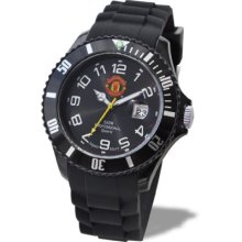 Premiership Manchester United Fc Men's Silicon Strap Watch - 40Mm Case Ga2908-40