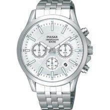 Pt3063x1 Pulsar Mens Gents Chronograph & Date Display Bracelet Watch