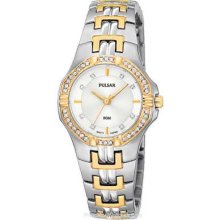 Pulsar Ladies' Sport - SwarovskiÂ® Crystal - Stainless & Gold-Tone PTC388