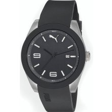 Puma Men's Black Grip Watch (stainless steel)