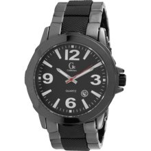 Quartz Analog Watch for Men (Black & Grey) - Stainless Steel