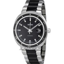 Rado D-Star 200 Auto 42mm Watch - Black Dial, Steel and Ceramic Bracelet R15959152 Sale Authentic