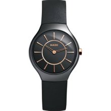 Rado Thinline Black Ceramic Ladies Watch R27742159