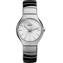 Rado True Silver Dial Platinum-Tone Ceramic Unisex Watch R27656122