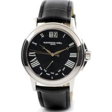 Raymond Weil Tradition Black Dial Day / Date Mens Watch 9576-STC-00200