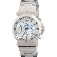 Reactor Fallout Men's Chronograph Full Watch - Bracelet - Stainless - Silver Dial - 64002