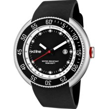 Red Line Men's 50069-01 Driver Black Dial Black Silicone Watch $450