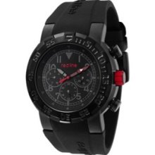 Red Line Men's Black Dial Rpm Rubber Strap Multifunction Watch 50027-bb-01