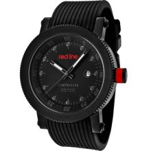 Red Line Watch 18001-01gr-bb Men's Compressor Dark Grey Dial Black Silicone