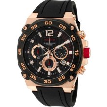 Red Line Watch 50032-rg-01 Men's Activator Chronograph Black Textured Dial Rose