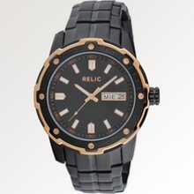 Relic Diver Date Black/Rose Watch Men's - Black