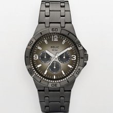 Relic Gunmetal Stainless Steel Watch - Zr15546 - Men