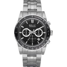 Relic Men's Chronograph Black Dial Watch