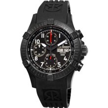 Revue Thommen Men's 'Air Speed' Rubber Strap Chronograph Watch