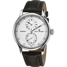 Revue Thommen Men's 'Regulator' Silver Face Automatic Regulator Watch