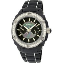 Roberto Bianci Eleganza Men's Black Ceramic Watch w/Day and Date ...