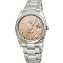 Rolex Date Pink Index Dial Mens Watch 115200PSO