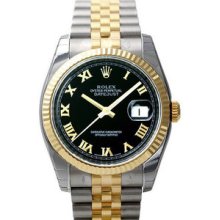 Rolex Datejust 36mm Steel/Yellow Gold Two-Tone Mens Watch 116233