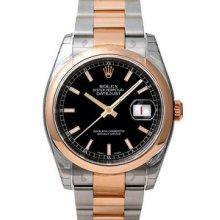 Rolex Datejust 36mm Steel/Pink Gold Mens Watch 116201
