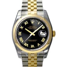Rolex Datejust 36mm Steel/Gold Two-Tone Mens Watch 116203