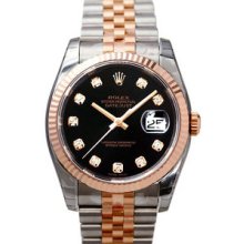 Rolex Datejust 36mm Steel/Pink Gold Mens Watch 116231