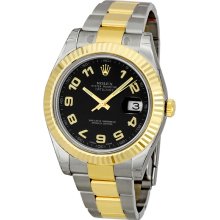 Rolex Datejust II Two-tone Oyster Bracelet Mens Watch 116333BKAO