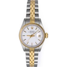 Rolex Datejust Ladies 2-Tone Watch 69173 White Dial