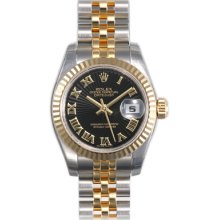 Rolex Datejust Ladies 31 Jewels Automatic Watch 179173BKSBRJ