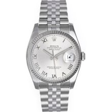 Rolex Datejust Men's Stainless Steel Watch 116234 Silver Dial