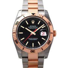 Rolex Datejust Turn-O-Graph Steel/Pink Gold Mens Watch 116261