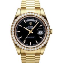 Rolex Day-Date II President 41mm Diamond Mens Watch 218348