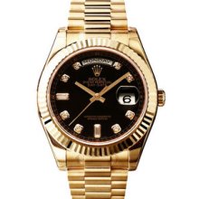 Rolex Day-Date II President 41mm Yellow Gold Mens Watch 218238