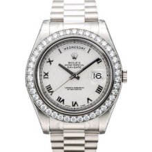 Rolex Day-Date II President 41mm Diamond Mens Watch 218349