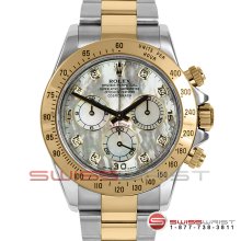 Rolex Daytona Two Tone MOP Diamond Dial 116523 40MM Model