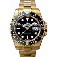 Rolex GMT Master II Mens Yellow Gold Watch 116718