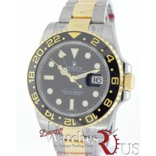 Rolex Gmt Master Ii 116713 Stainless Steel & 18k Yellow Gold Ceramic Bezel