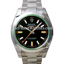 Rolex Green Crystal Milgauss Limited Edition Mens Watch 116400V