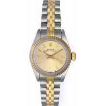 Rolex Ladies Oyster Perpetual 2-Tone Watch 67913