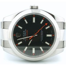 Rolex Milgauss Black Dial Stainless Steel Watch 116400